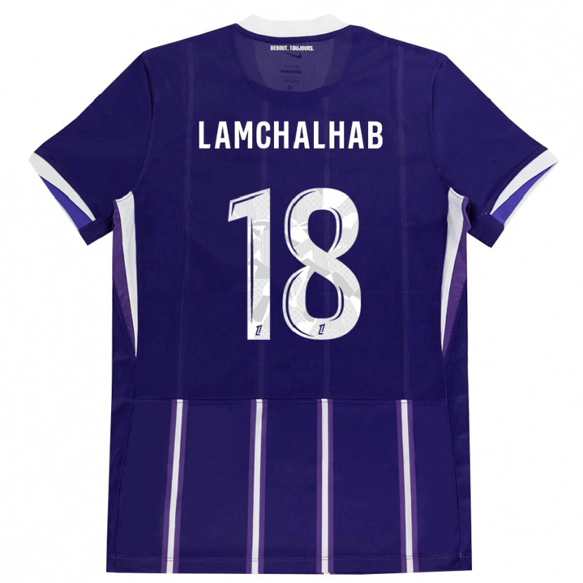 Danxen Dámské Merwan Lamchalhab #18 Fialová Bílá Domů Hráčské Dresy 2026/27 Dres