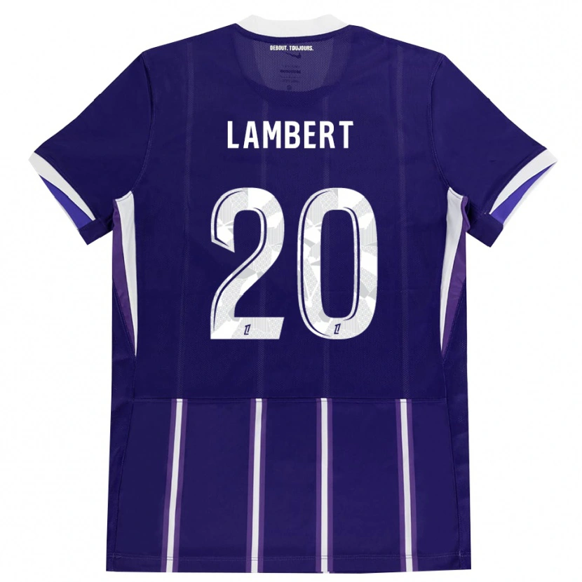 Danxen Dámské Sarah Lambert #20 Fialová Bílá Domů Hráčské Dresy 2026/27 Dres