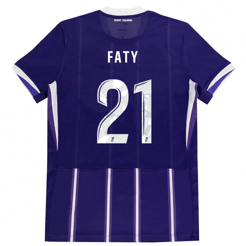 Danxen Dámské Enzo Faty #21 Fialová Bílá Domů Hráčské Dresy 2026/27 Dres