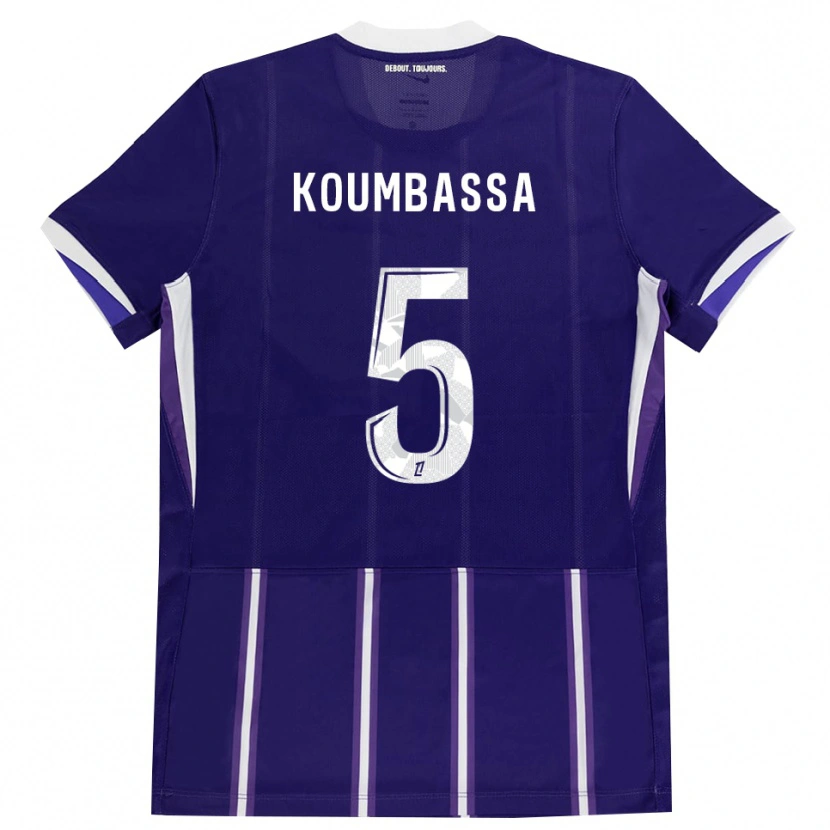 Danxen Dámské Seny Koumbassa #5 Fialová Bílá Domů Hráčské Dresy 2026/27 Dres