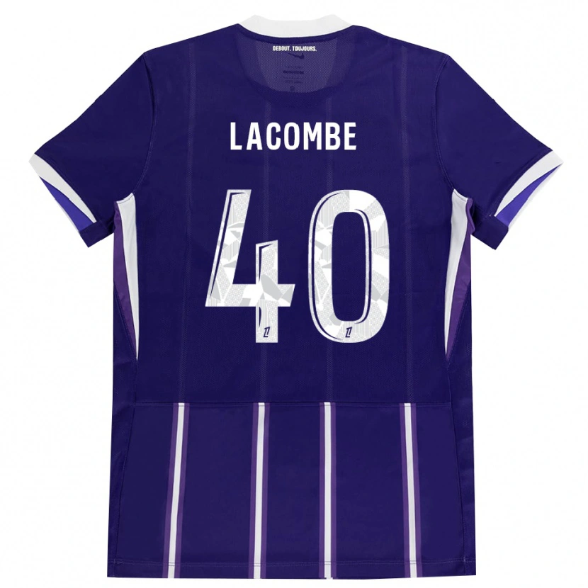 Danxen Dámské Justin Lacombe #40 Fialová Bílá Domů Hráčské Dresy 2026/27 Dres