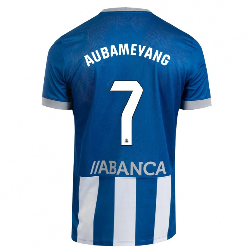 Danxen Dámské Pierre-Emerick Aubameyang #7 Modrá Šedá Bílá Domů Hráčské Dresy 2026/27 Dres