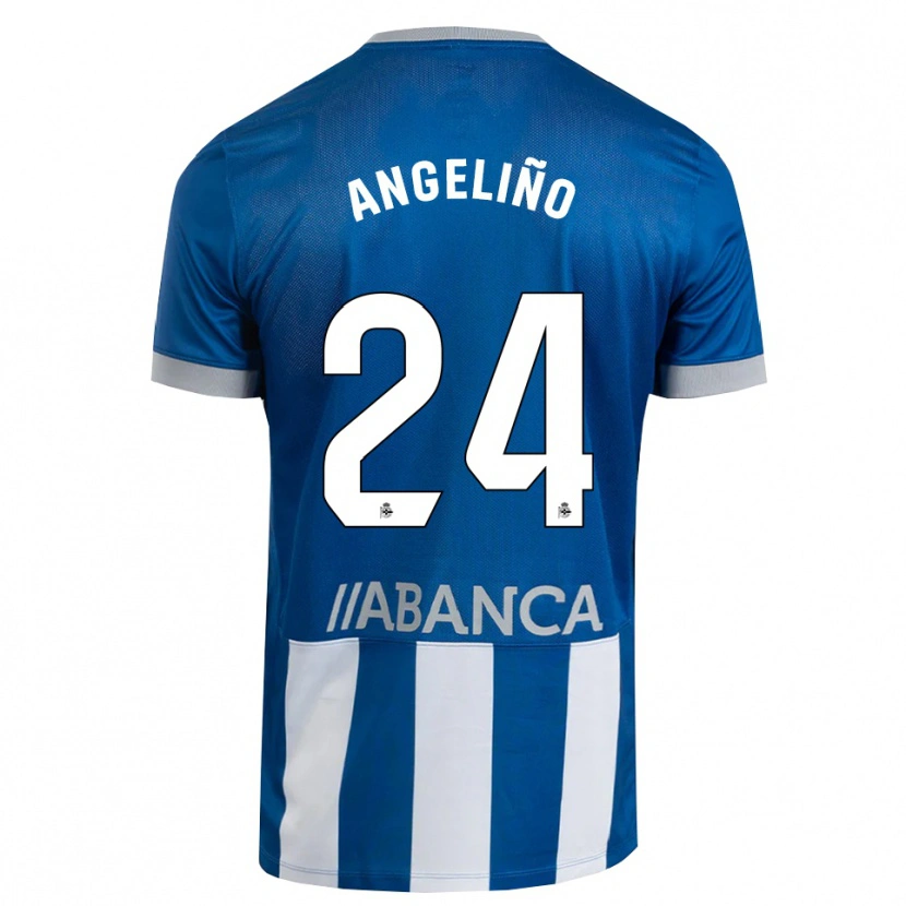 Danxen Dámské Angeliño #24 Modrá Šedá Bílá Domů Hráčské Dresy 2026/27 Dres