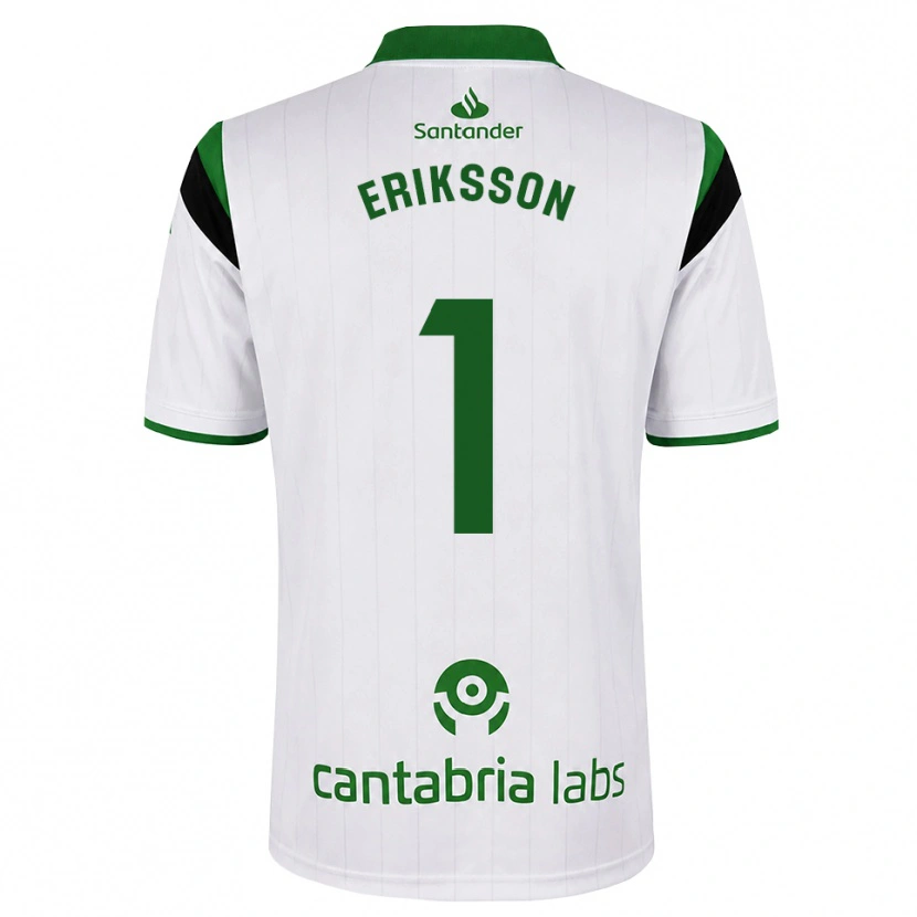 Danxen Dámské Simon Eriksson #1 Bílá Zelená Černá Domů Hráčské Dresy 2026/27 Dres