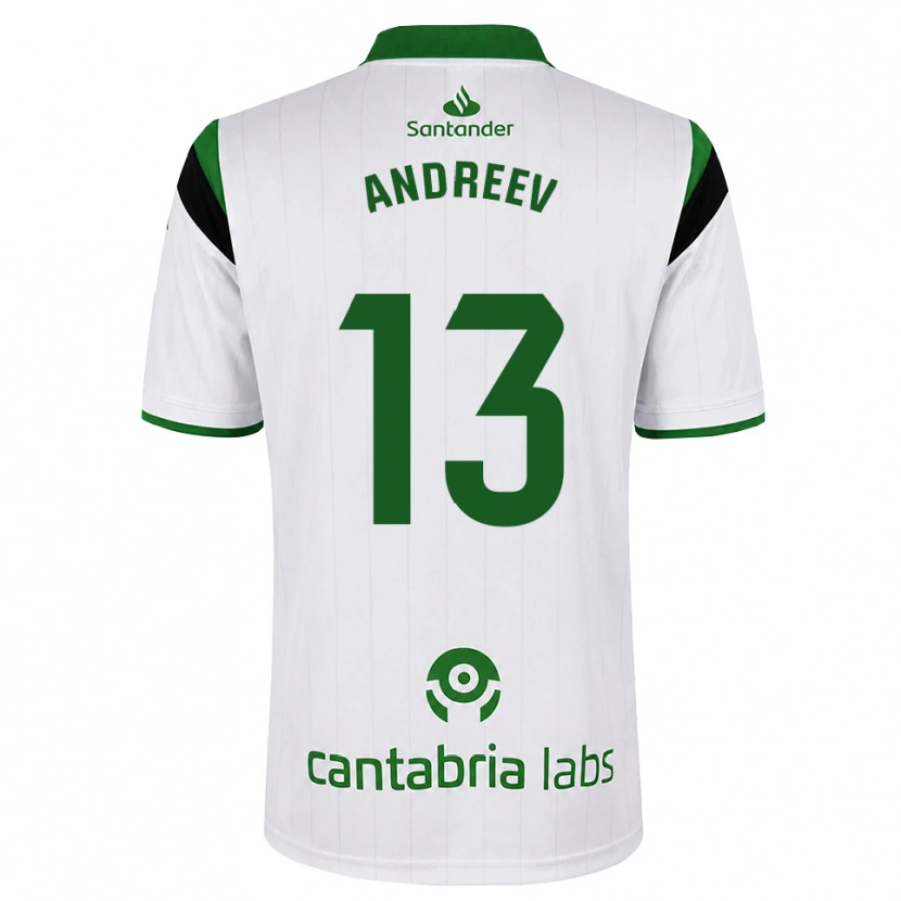 Danxen Dámské Plamen Andreev #13 Bílá Zelená Černá Domů Hráčské Dresy 2026/27 Dres