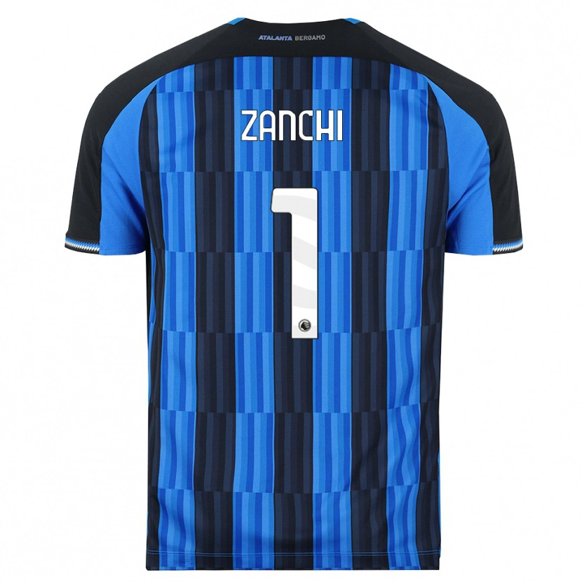 Danxen Dámské Edoardo Zanchi #1 Modrá Černá Červená Domů Hráčské Dresy 2026/27 Dres