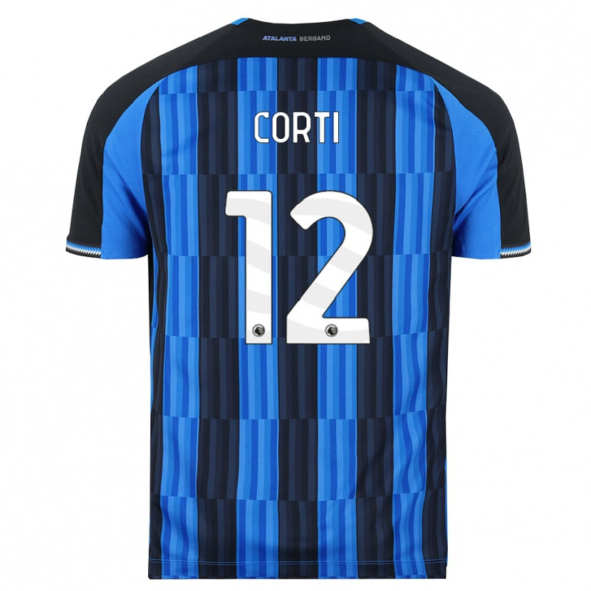 Danxen Dámské Edoardo Corti #12 Modrá Černá Červená Domů Hráčské Dresy 2026/27 Dres