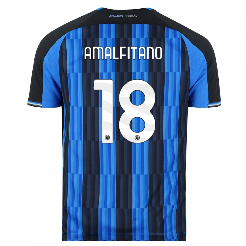 Danxen Dámské Nicolò Amalfitano #18 Modrá Černá Červená Domů Hráčské Dresy 2026/27 Dres