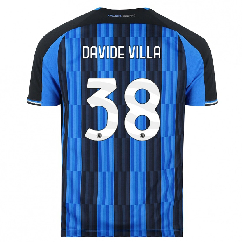 Danxen Dámské Matteo Davide Villa #38 Modrá Černá Červená Domů Hráčské Dresy 2026/27 Dres