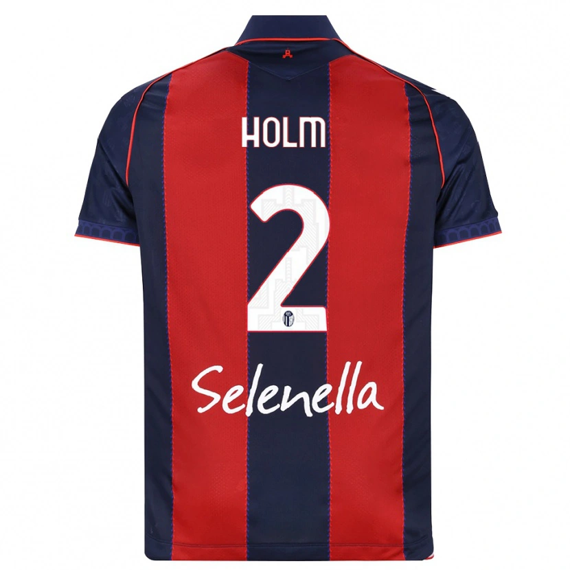 Danxen Dámské Emil Holm #2 Královská Modř Červená Bílá Domů Hráčské Dresy 2026/27 Dres