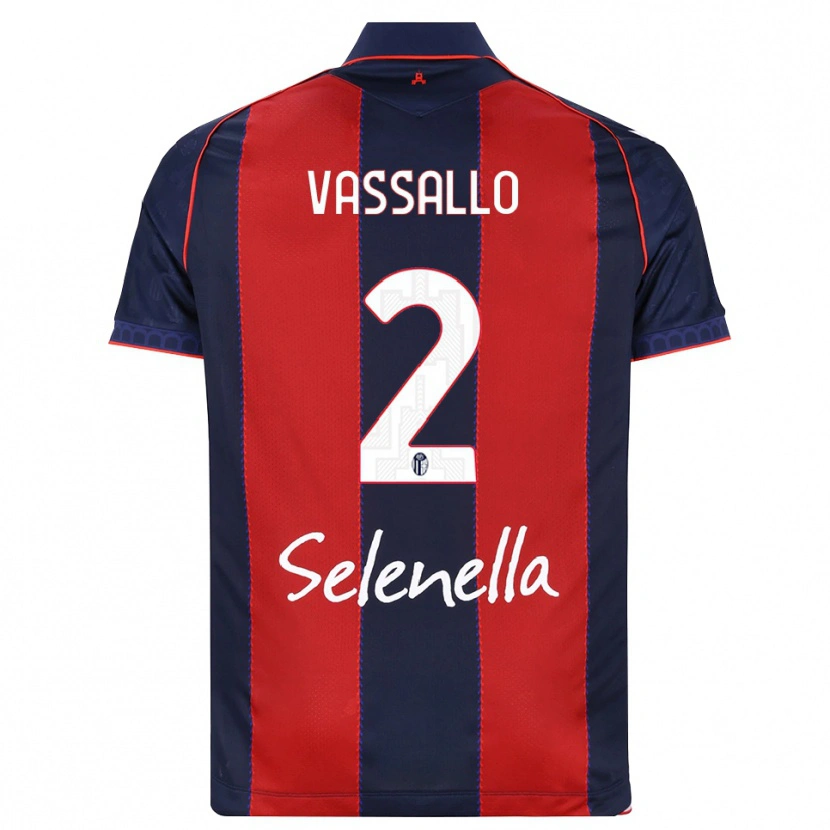Danxen Dámské Giacomo Vassallo #2 Královská Modř Červená Bílá Domů Hráčské Dresy 2026/27 Dres