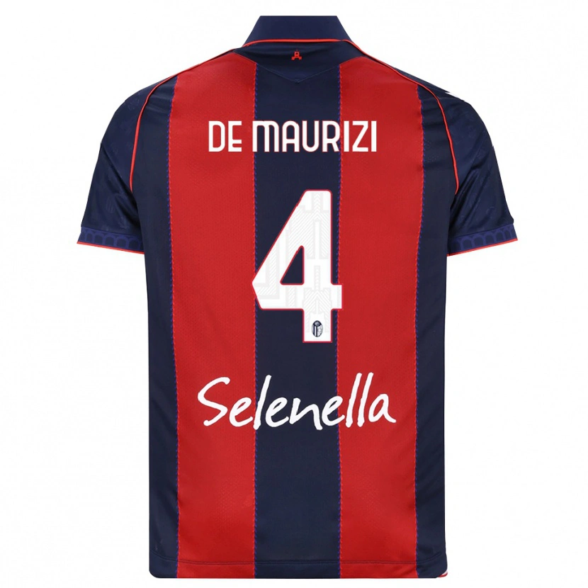 Danxen Dámské Alessandro De Maurizi #4 Královská Modř Červená Bílá Domů Hráčské Dresy 2026/27 Dres