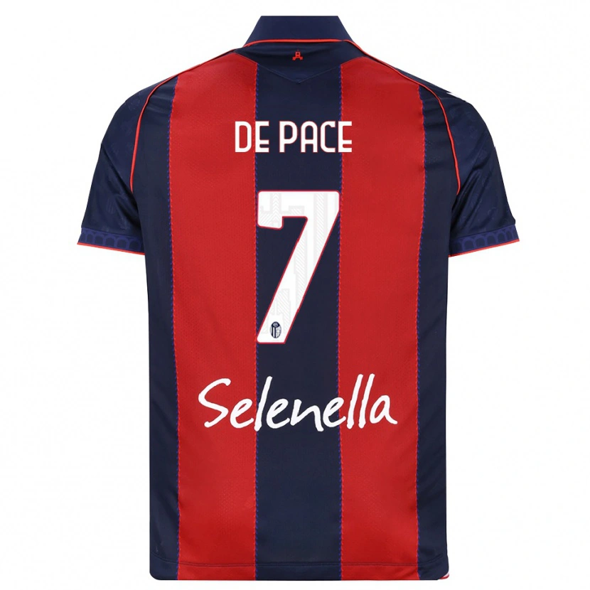Danxen Dámské Piervincenzo De Pace #7 Královská Modř Červená Bílá Domů Hráčské Dresy 2026/27 Dres