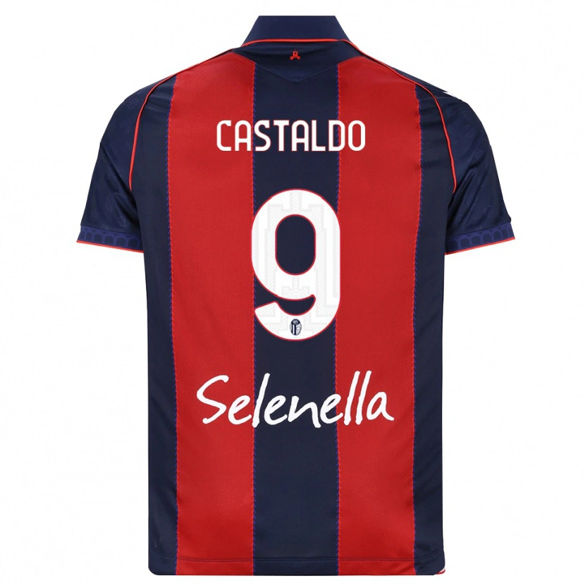 Danxen Dámské Francesco Castaldo #9 Královská Modř Červená Bílá Domů Hráčské Dresy 2026/27 Dres