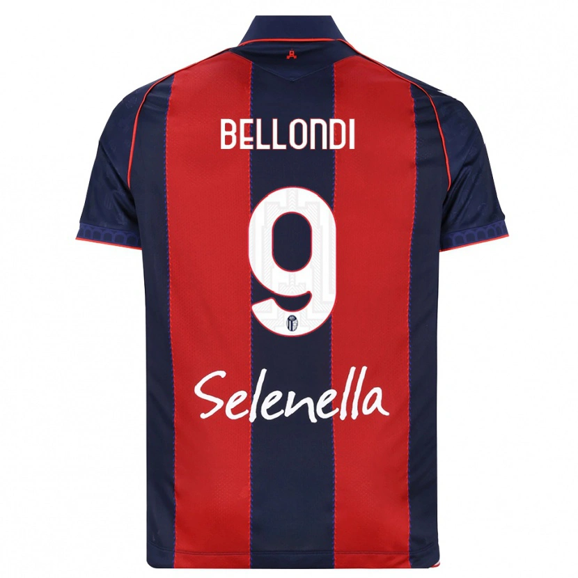 Danxen Dámské Nicolò Bellondi #9 Královská Modř Červená Bílá Domů Hráčské Dresy 2026/27 Dres