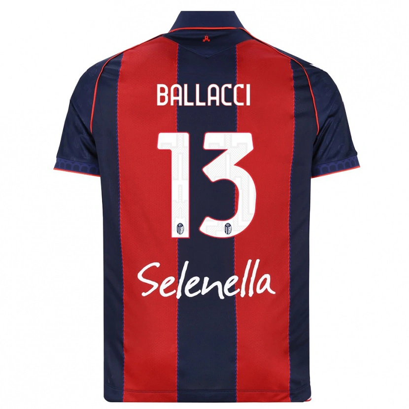 Danxen Dámské Edoardo Ballacci #13 Královská Modř Červená Bílá Domů Hráčské Dresy 2026/27 Dres