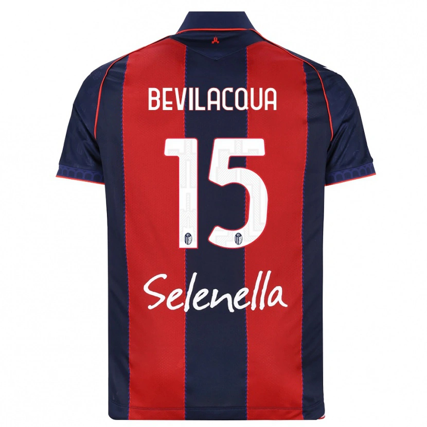 Danxen Dámské Vincenzo Bevilacqua #15 Královská Modř Červená Bílá Domů Hráčské Dresy 2026/27 Dres