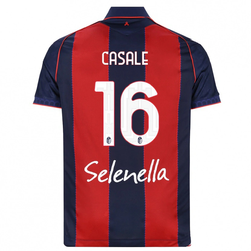 Danxen Dámské Nicolò Casale #16 Královská Modř Červená Bílá Domů Hráčské Dresy 2026/27 Dres