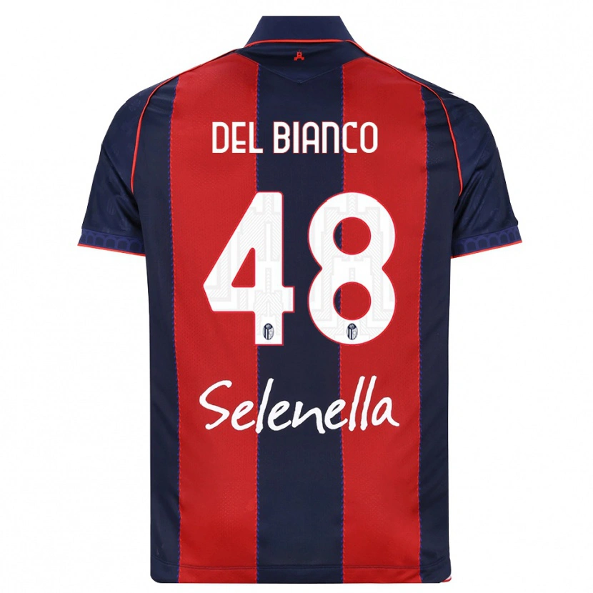 Danxen Dámské Riccardo Del Bianco #48 Královská Modř Červená Bílá Domů Hráčské Dresy 2026/27 Dres