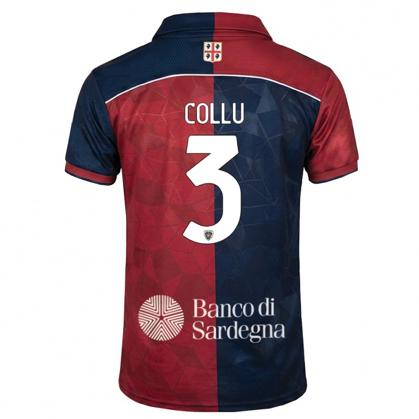 Danxen Dámské Davide Collu #3 Tmavě Červená Královská Modř Domů Hráčské Dresy 2026/27 Dres