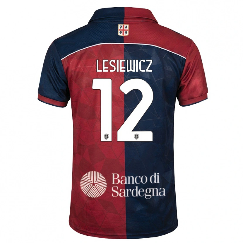Danxen Dámské Mateusz Lesiewicz #12 Tmavě Červená Královská Modř Domů Hráčské Dresy 2026/27 Dres