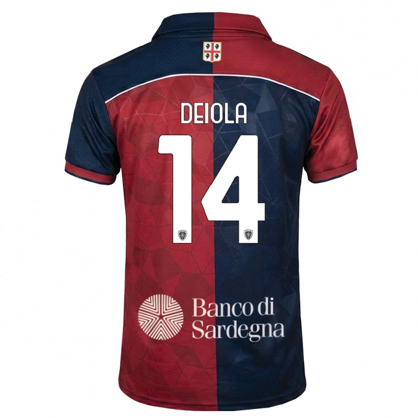 Danxen Dámské Alessandro Deiola #14 Tmavě Červená Královská Modř Domů Hráčské Dresy 2026/27 Dres