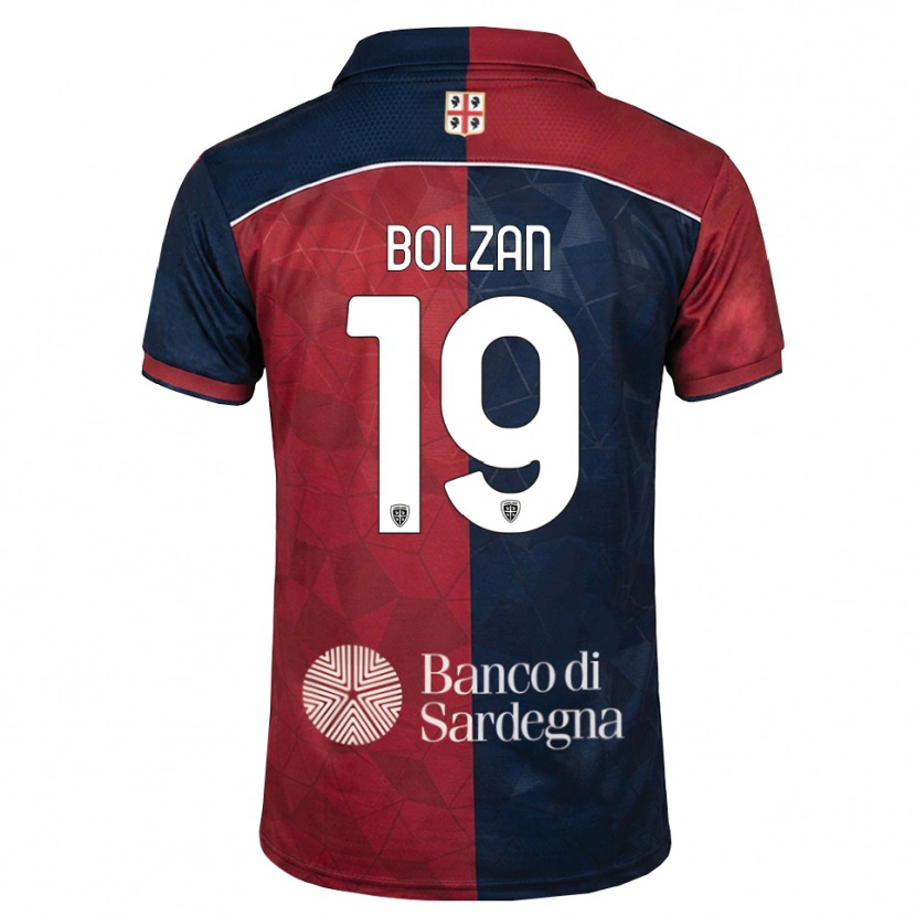 Danxen Dámské Alessandro Bolzan #19 Tmavě Červená Královská Modř Domů Hráčské Dresy 2026/27 Dres