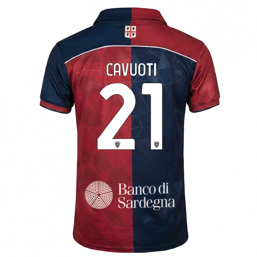 Danxen Dámské Nicolò Cavuoti #21 Tmavě Červená Královská Modř Domů Hráčské Dresy 2026/27 Dres