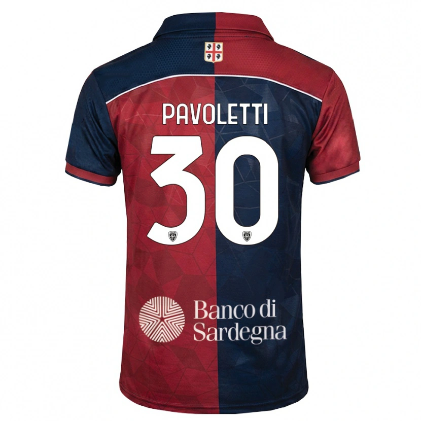 Danxen Dámské Leonardo Pavoletti #30 Tmavě Červená Královská Modř Domů Hráčské Dresy 2026/27 Dres