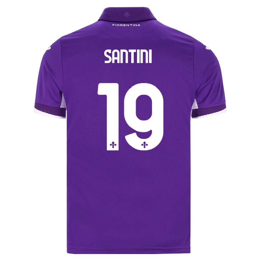 Danxen Dámské Margherita Santini #19 Fialová Bílá Růžová Domů Hráčské Dresy 2026/27 Dres