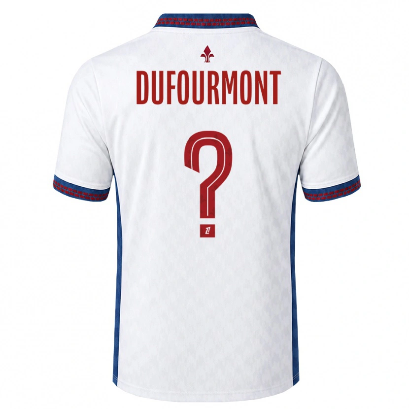 Danxen Dámské Eléa Dufourmont #0 Červená Bílá Modrá Daleko Hráčské Dresy 2026/27 Dres