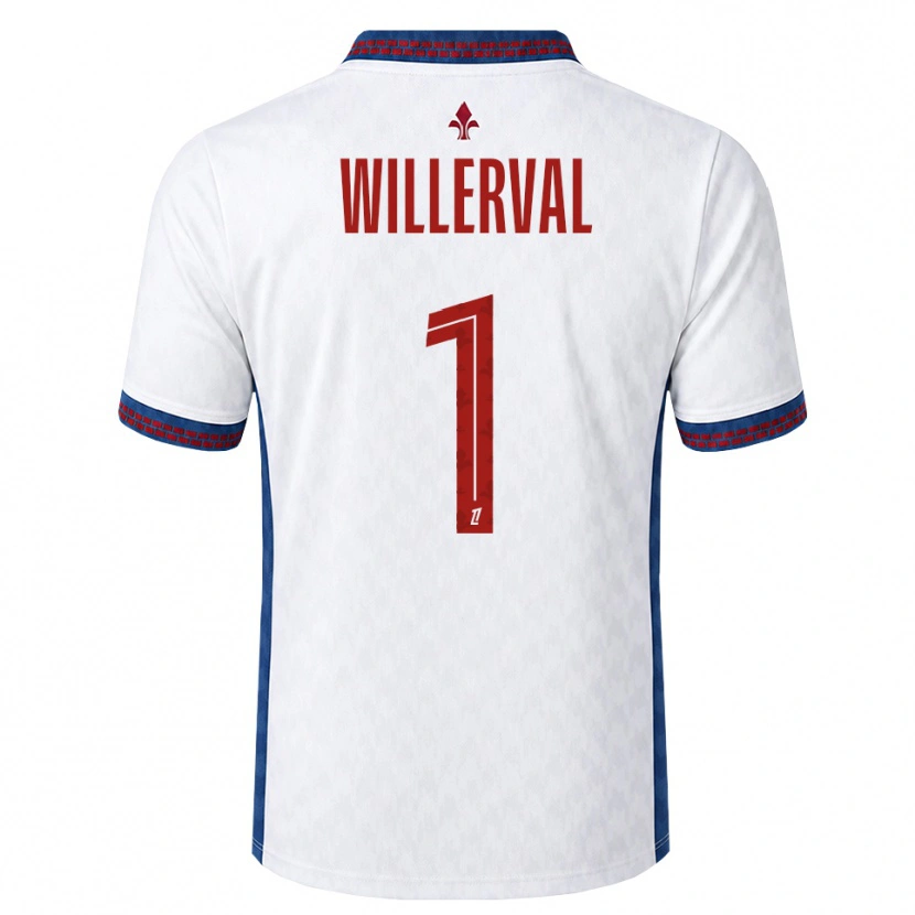 Danxen Dámské William Willerval #1 Červená Bílá Modrá Daleko Hráčské Dresy 2026/27 Dres