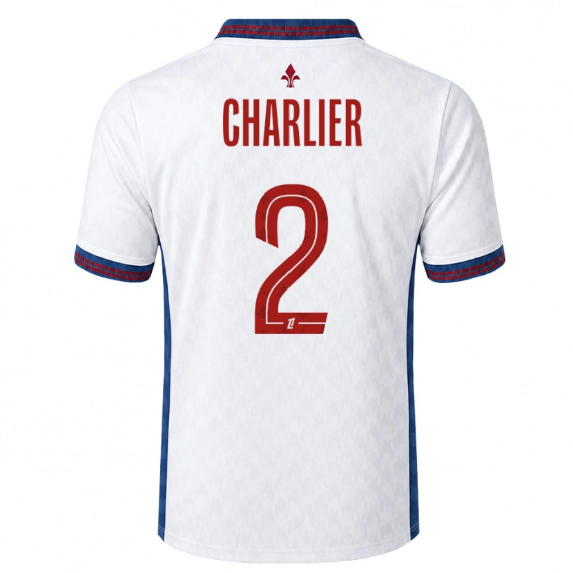 Danxen Dámské Amaury Charlier #2 Červená Bílá Modrá Daleko Hráčské Dresy 2026/27 Dres