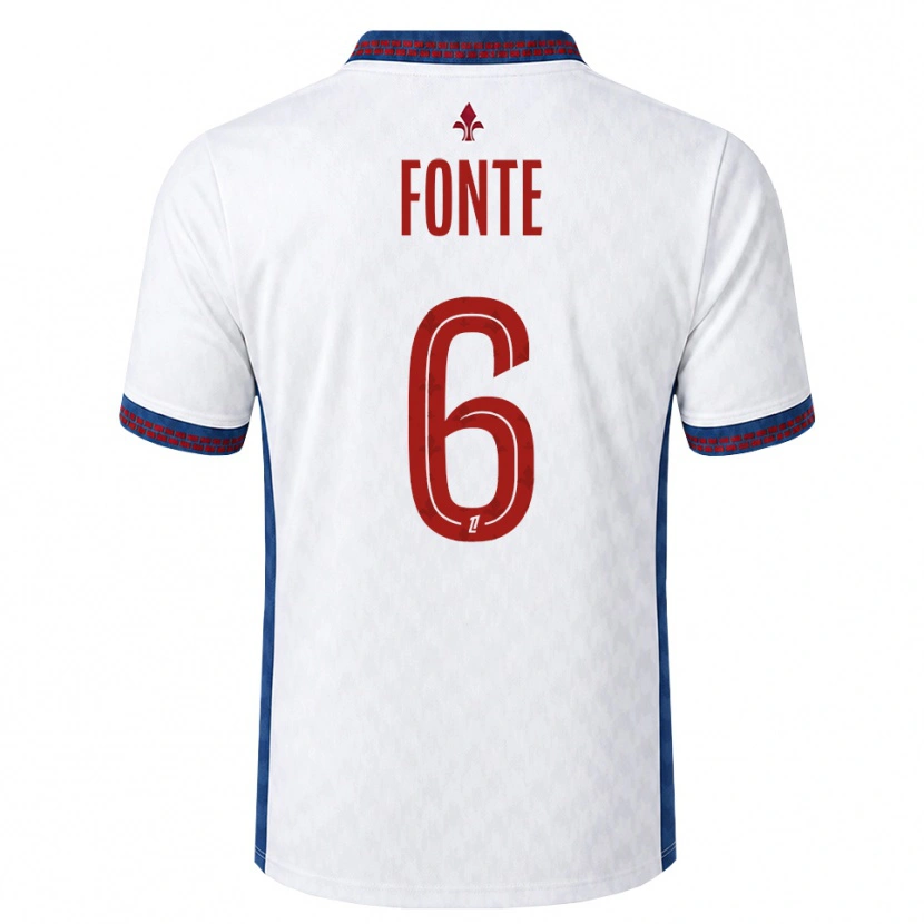 Danxen Dámské Jose Fonte #6 Červená Bílá Modrá Daleko Hráčské Dresy 2026/27 Dres