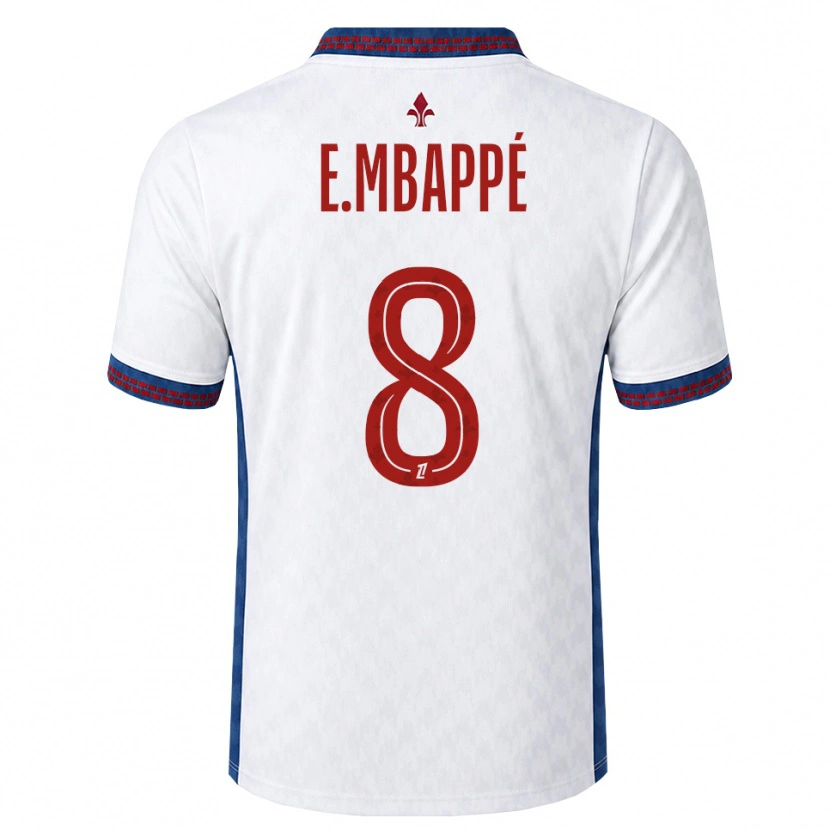 Danxen Dámské Ethan Mbappé #8 Červená Bílá Modrá Daleko Hráčské Dresy 2026/27 Dres