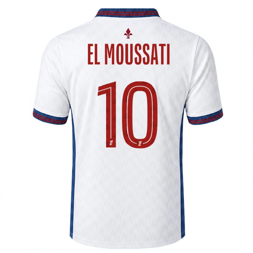 Danxen Dámské Redouane El Moussati #10 Červená Bílá Modrá Daleko Hráčské Dresy 2026/27 Dres