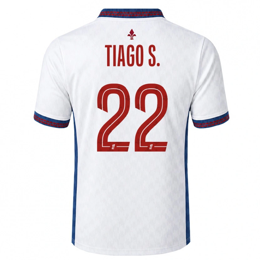 Danxen Dámské Tiago Santos #22 Červená Bílá Modrá Daleko Hráčské Dresy 2026/27 Dres