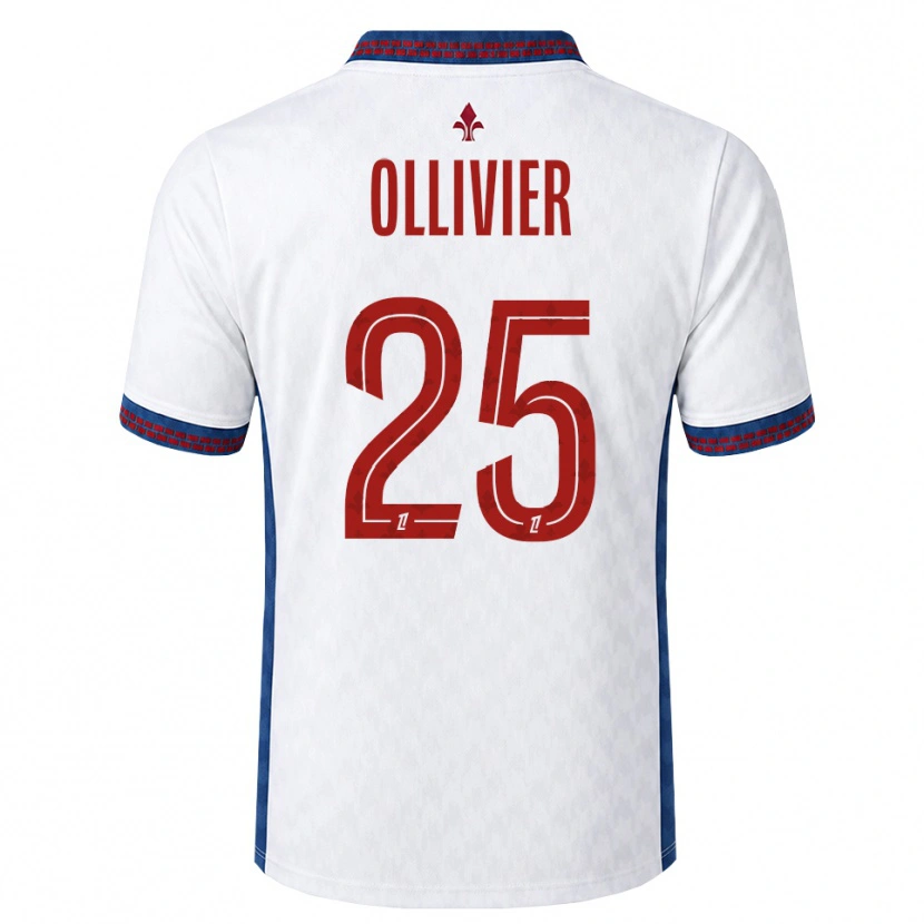 Danxen Dámské Agathe Ollivier #25 Červená Bílá Modrá Daleko Hráčské Dresy 2026/27 Dres