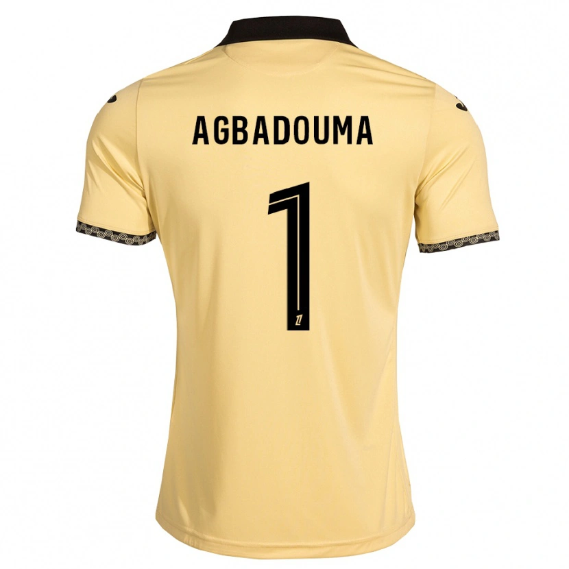 Danxen Dámské Mathys Agbadouma #1 Navajo Bílá Černá Daleko Hráčské Dresy 2026/27 Dres