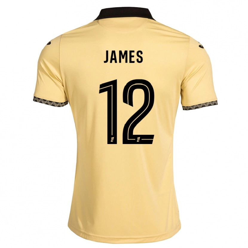 Danxen Dámské Isaac James #12 Navajo Bílá Černá Daleko Hráčské Dresy 2026/27 Dres