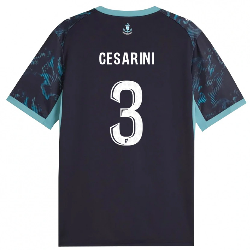 Danxen Dámské Gaëtan Cesarini #3 Světle Tyrkysová Bílá Černá Daleko Hráčské Dresy 2026/27 Dres
