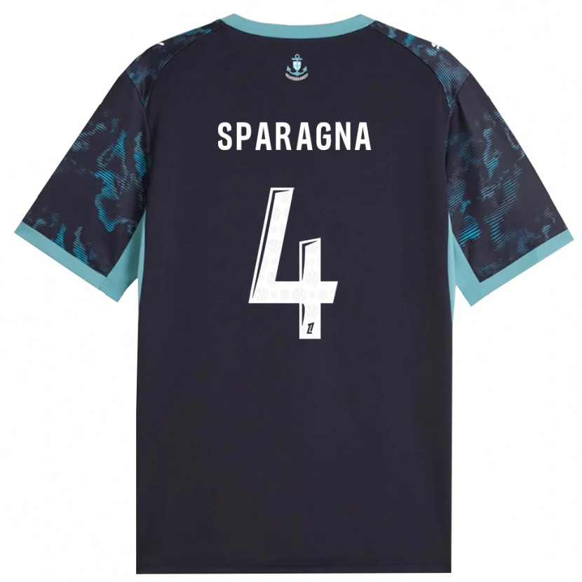 Danxen Dámské Stéphane Sparagna #4 Světle Tyrkysová Bílá Černá Daleko Hráčské Dresy 2026/27 Dres