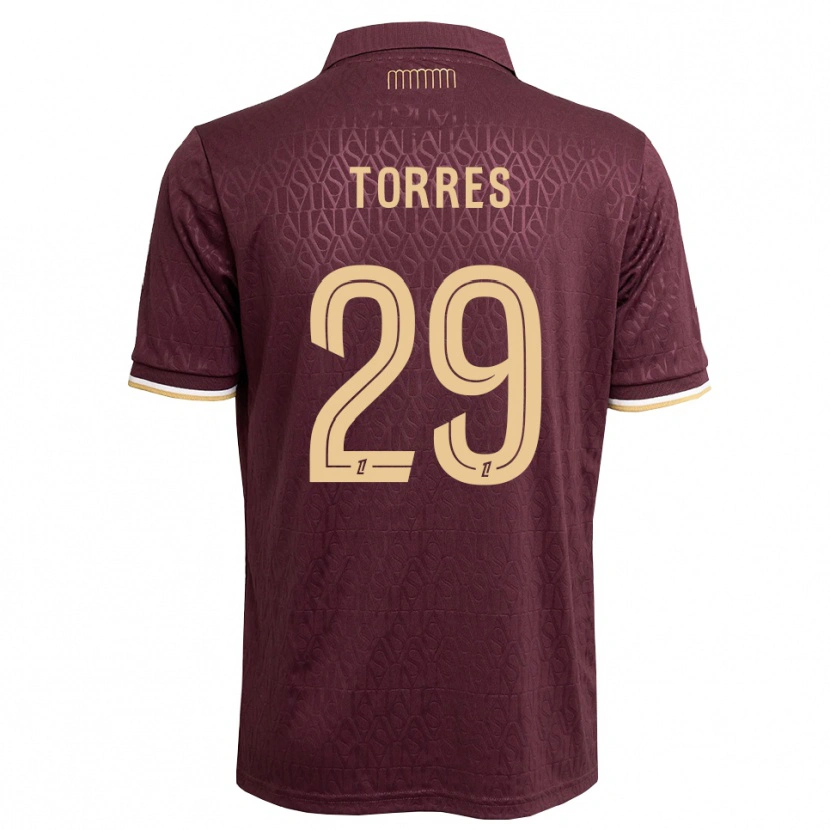 Danxen Dámské Louis Torres #29 Hnědočervená Pískově Hnědá Daleko Hráčské Dresy 2026/27 Dres