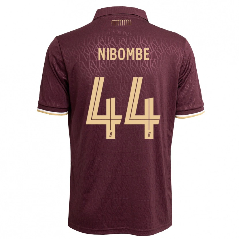 Danxen Dámské Samuel Nibombe #44 Hnědočervená Pískově Hnědá Daleko Hráčské Dresy 2026/27 Dres