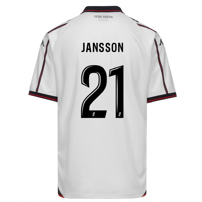 Danxen Dámské Isak Jansson #21 Černá Bílá Daleko Hráčské Dresy 2026/27 Dres