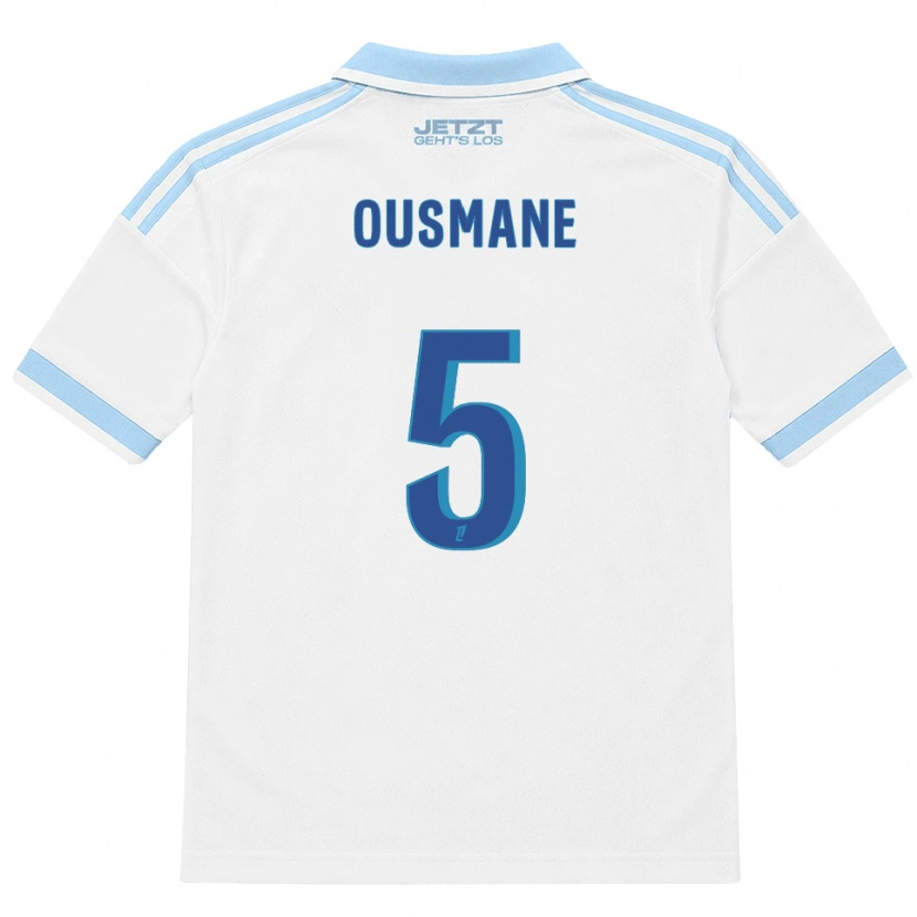 Danxen Dámské Abdoulaye Ousmane #5 Světle Nebesky Modrá Bílá Červená Daleko Hráčské Dresy 2026/27 Dres
