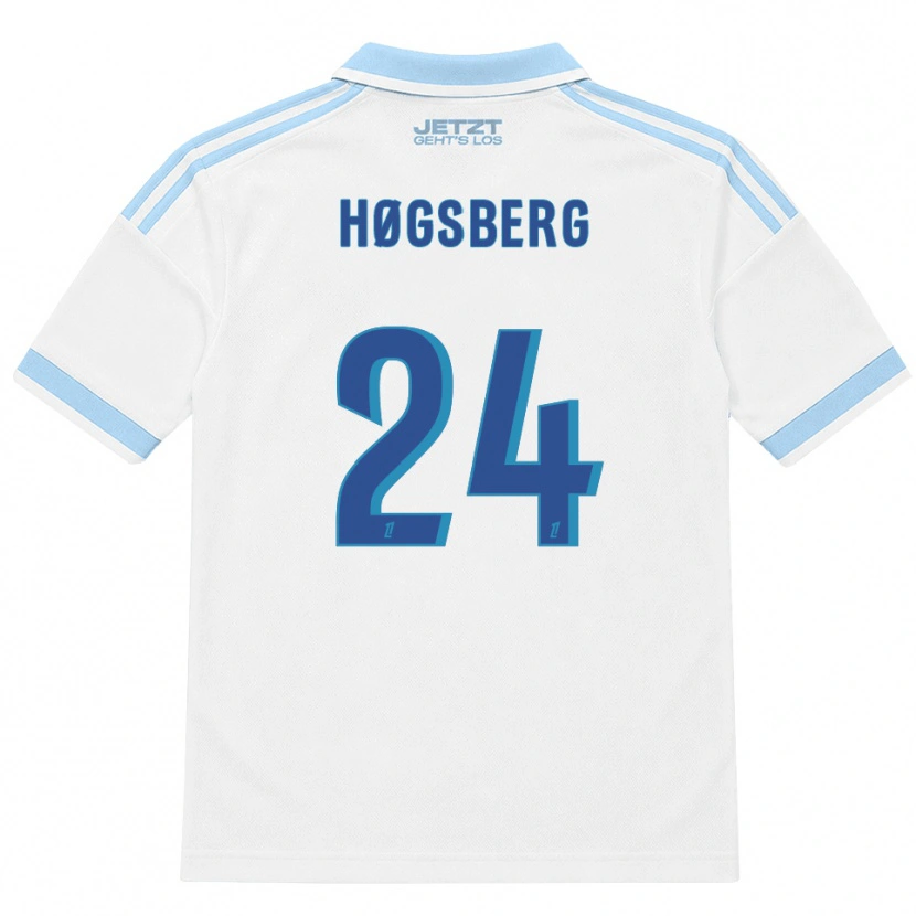 Danxen Dámské Lucas Høgsberg #24 Světle Nebesky Modrá Bílá Červená Daleko Hráčské Dresy 2026/27 Dres