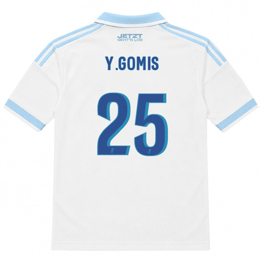 Danxen Dámské Yoni Gomis #25 Světle Nebesky Modrá Bílá Červená Daleko Hráčské Dresy 2026/27 Dres