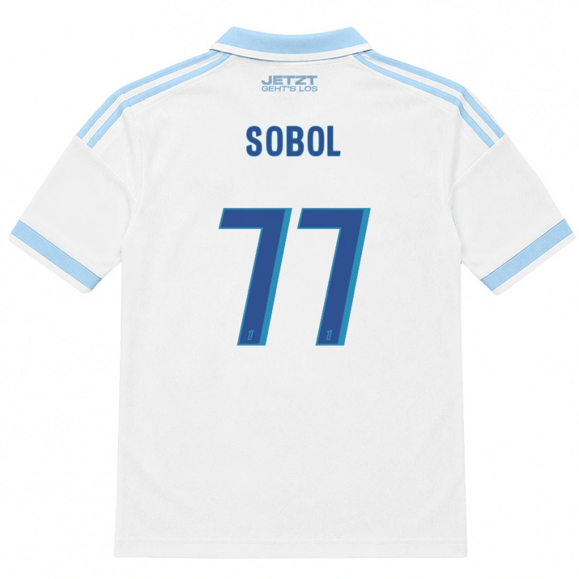 Danxen Dámské Eduard Sobol #77 Světle Nebesky Modrá Bílá Červená Daleko Hráčské Dresy 2026/27 Dres