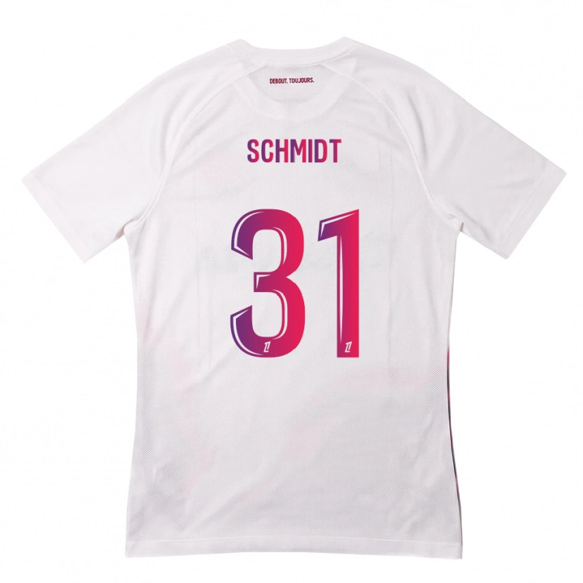 Danxen Dámské Niklas Schmidt #31 Bílá Růžová Fialová Daleko Hráčské Dresy 2026/27 Dres